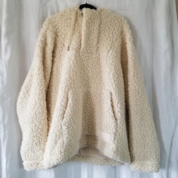 AMI | NWT Faux Shearling Hoodie - Picture 2 of 13